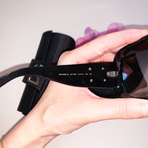 Dolce & Gabbana Oversized Black Sunglasses main image 5